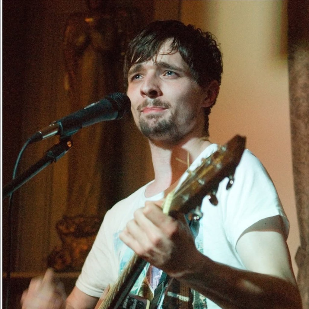 Brendon Ireland performing as an acoustic singer-songwriter