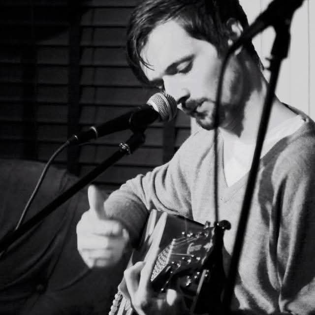 Brendon Ireland performing as an acoustic singer-songwriter